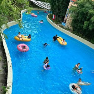 China Adults Lazy River Adventure Park Water Playground Equipment Blue Green on sale