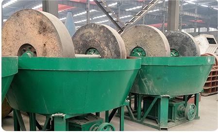 Wet Gold Wet Pan Mill Machine Double Wheel Pan Mill For Gold Selection