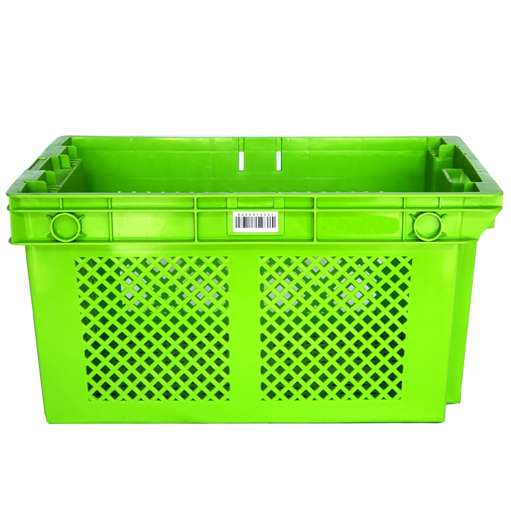 Mesh Style Stackable Food Delivery Turnover Box for Fruits and Vegetables PP Material