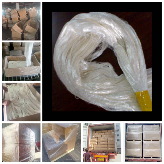 1.5D Synthetic Nylon Flock Tow White Soft With Anti Distortion