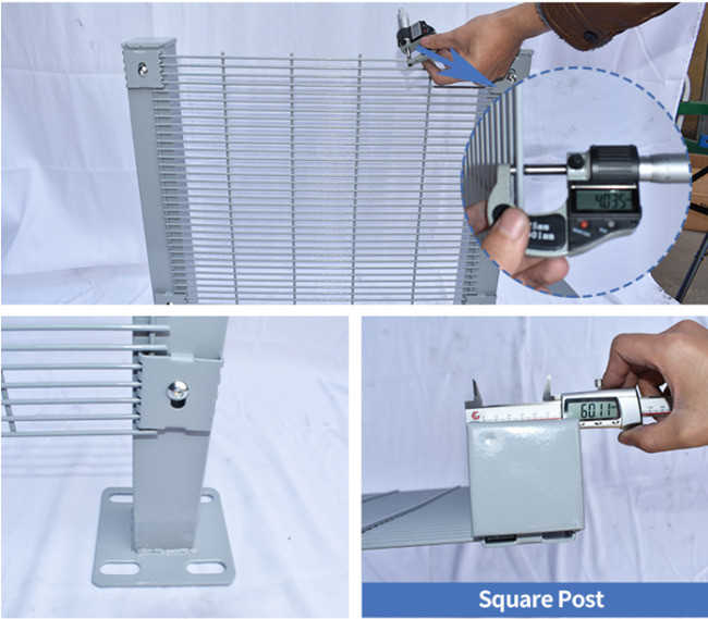 2.5m 358 Anti Climb Mesh Fence PVC Coated