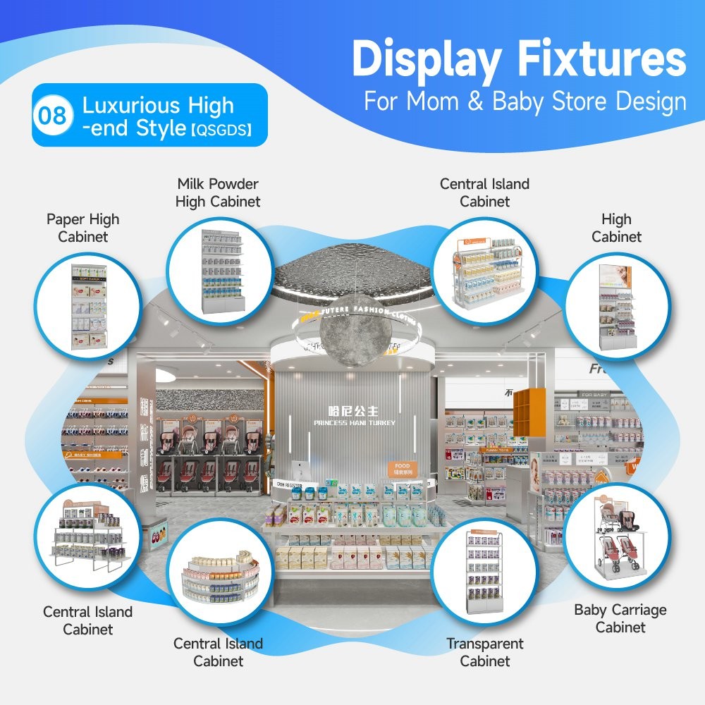 08-QSGDS Maternity And Baby Shop Design With Luxurious High-end Style