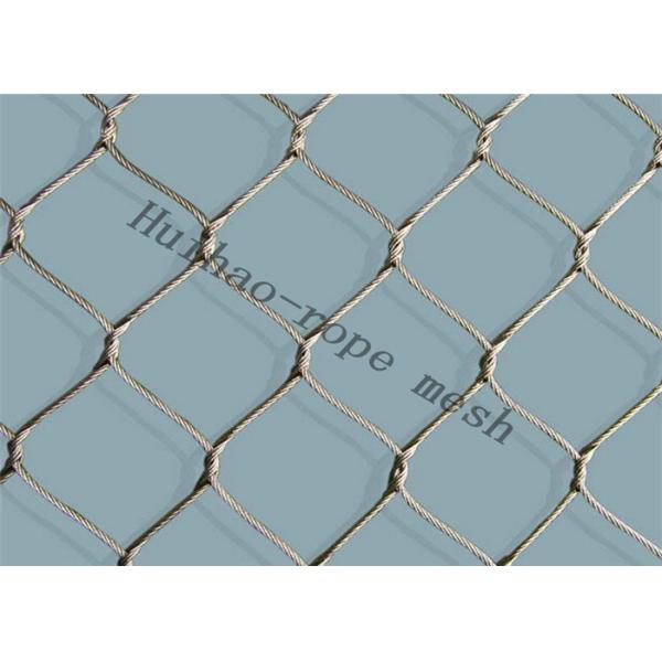316 Flexible Ferrule Stainless Steel Wire Rope Mesh For Zoo Fence