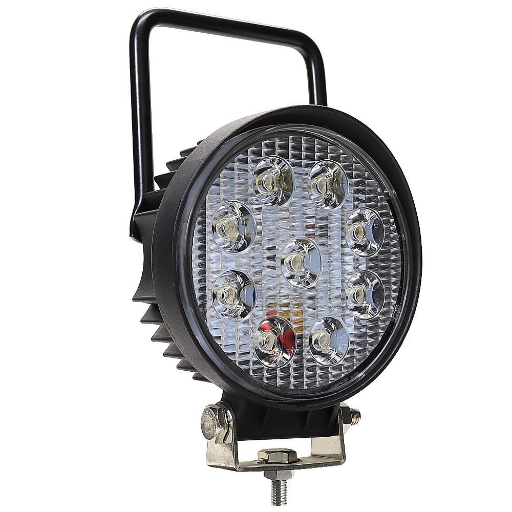 4 Inch 27W Round Portable LED Work Light Spot Magnetic Base 12V 24V