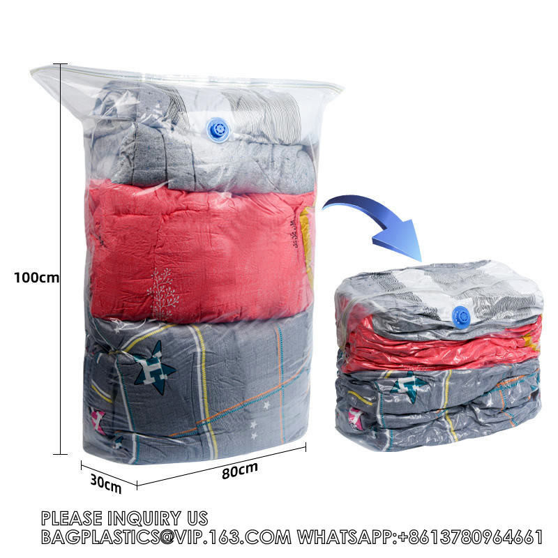 Four Corner Air Exhaust New Cube Space Saver Organizer Compression Vacuum Sealer Storage Bags For Quilts