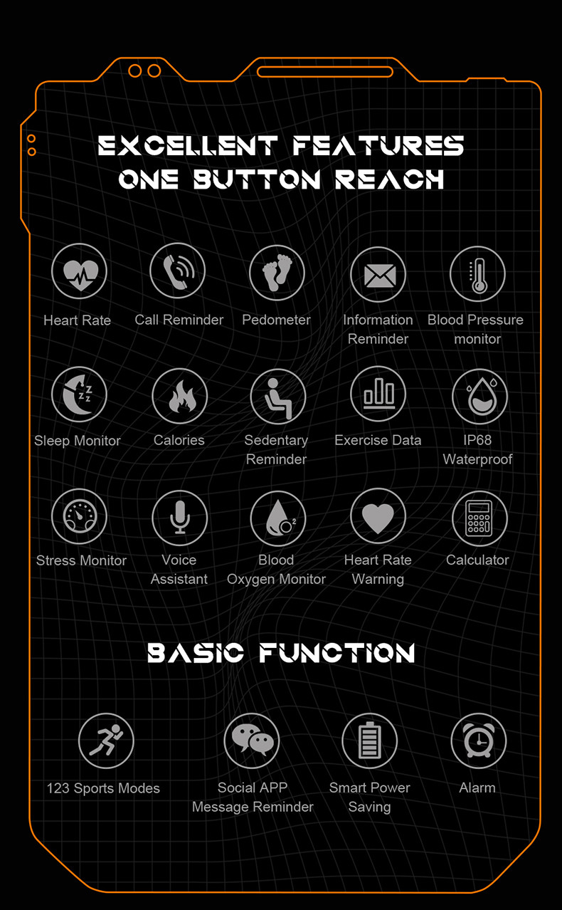 C20 Pro Large Capacity Configuration Watches Wrist Smartphone Digital 1.83inch Smartwatch