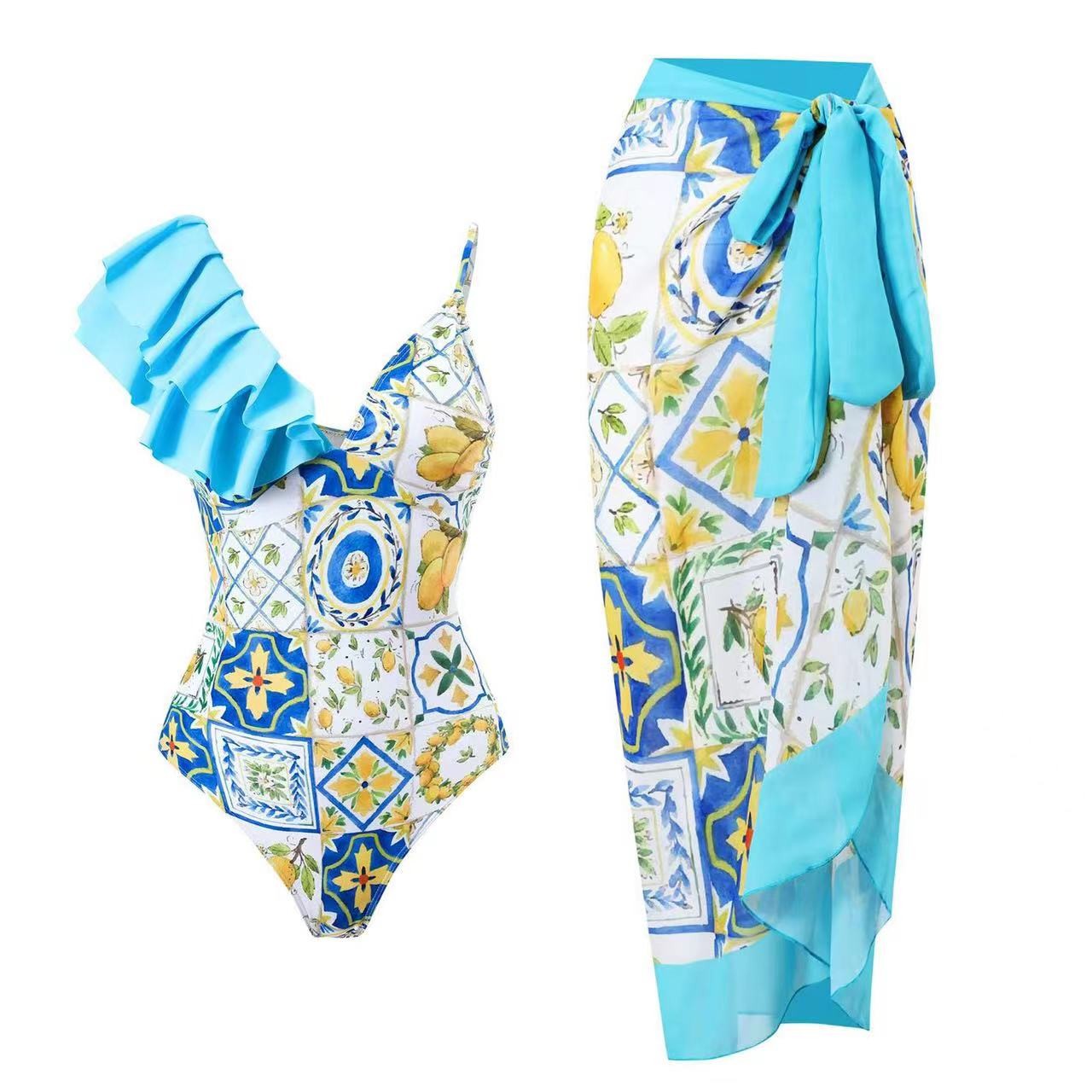 Special Fabric Three Piece Swimwear Bikini Ladies Swimsuit 3 Piece