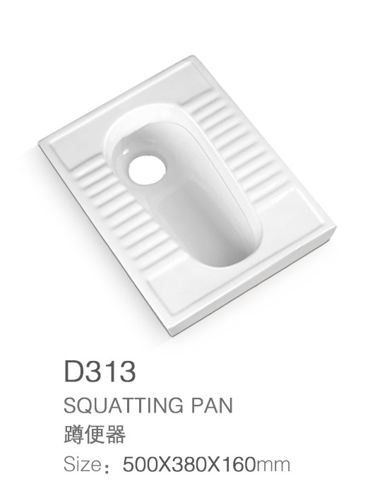 OEM ODM Ceramic Squatting Pan Eco Friendly Bathroom Furnitures