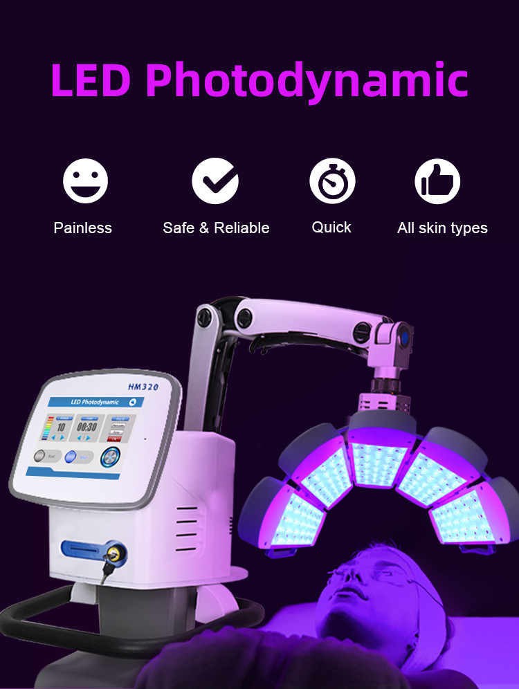 PDT LED Light Therapy Machine for Flecks Spots Acne Treatment Skin Beauty Machine