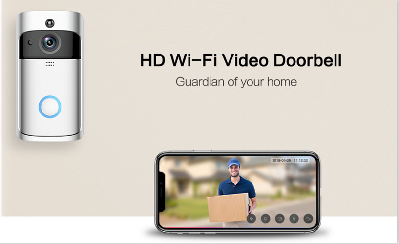 HFSecurity RD01 Wide Angel WIFI VIsua Real Time Two Way Audiol Door Bell
