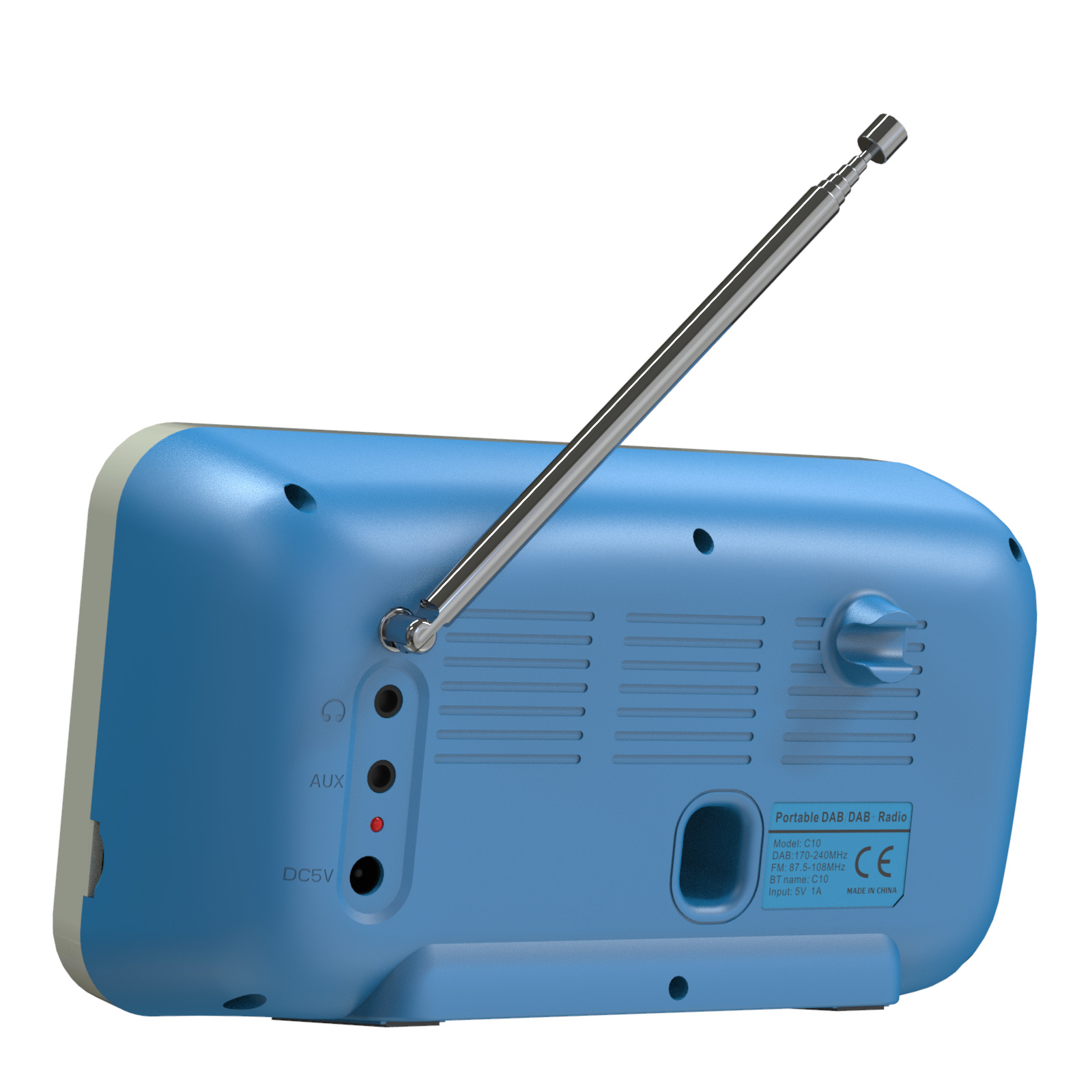 Telescopic Antenna DAB Wireless Radio Rechargeable Wireless Portable