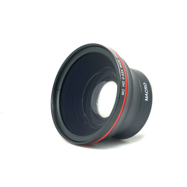 High Definition Wide Angle Camera Lens 0.43 Times Aluminum Alloy Material