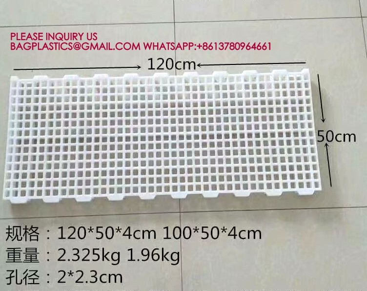Green Color 40*27cm Rabbit Slat Floor Chicken Plastic Slat Floor Poultry Farm Slatted Flooring