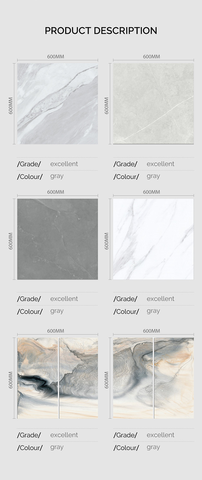 400x800mm Polished Glazed Tiles , 7.8mm 6pcs/ctn Porcelain Wall Floor Tiles Golden Line