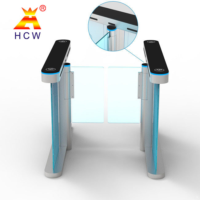 Slim Acrylic Side Cover High Speed Barrier Turnstile Gate For Access Control