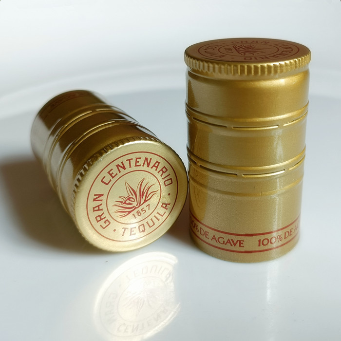 Twist Lock Aluminum Wine Bottle Caps 28mm Aluminium Screw Cap Non Refillable
