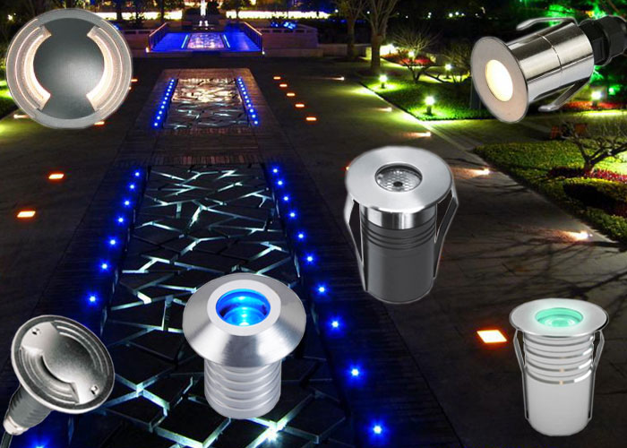 RGB Four Sides IP 65 Led Underground Light Garden Step Lighting
