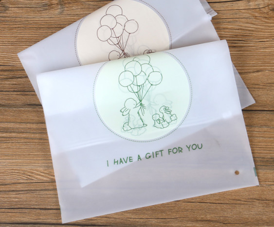 Recyclable Cosmetic Clear Vinyl Zipper Pouch With Printing Eco Friendly