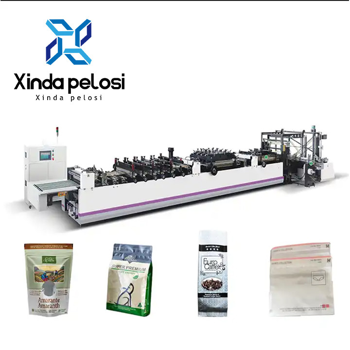 200-580mm Poly Zip Lock Bag Machine Bag Spout Doypack Bag Making Machine 380V