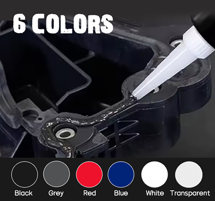 White Black Waterproof RTV Silicone Sealant For Electrical Component Engine Parts