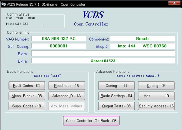 Newest VAGCOM V15.7.1 VAG Diagnostic Cable English Version