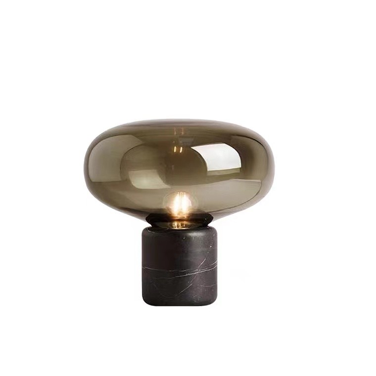 Bedside Manufacturers Table Lamp Restaurant Nordic Smoky Glass Balls Table Lamp