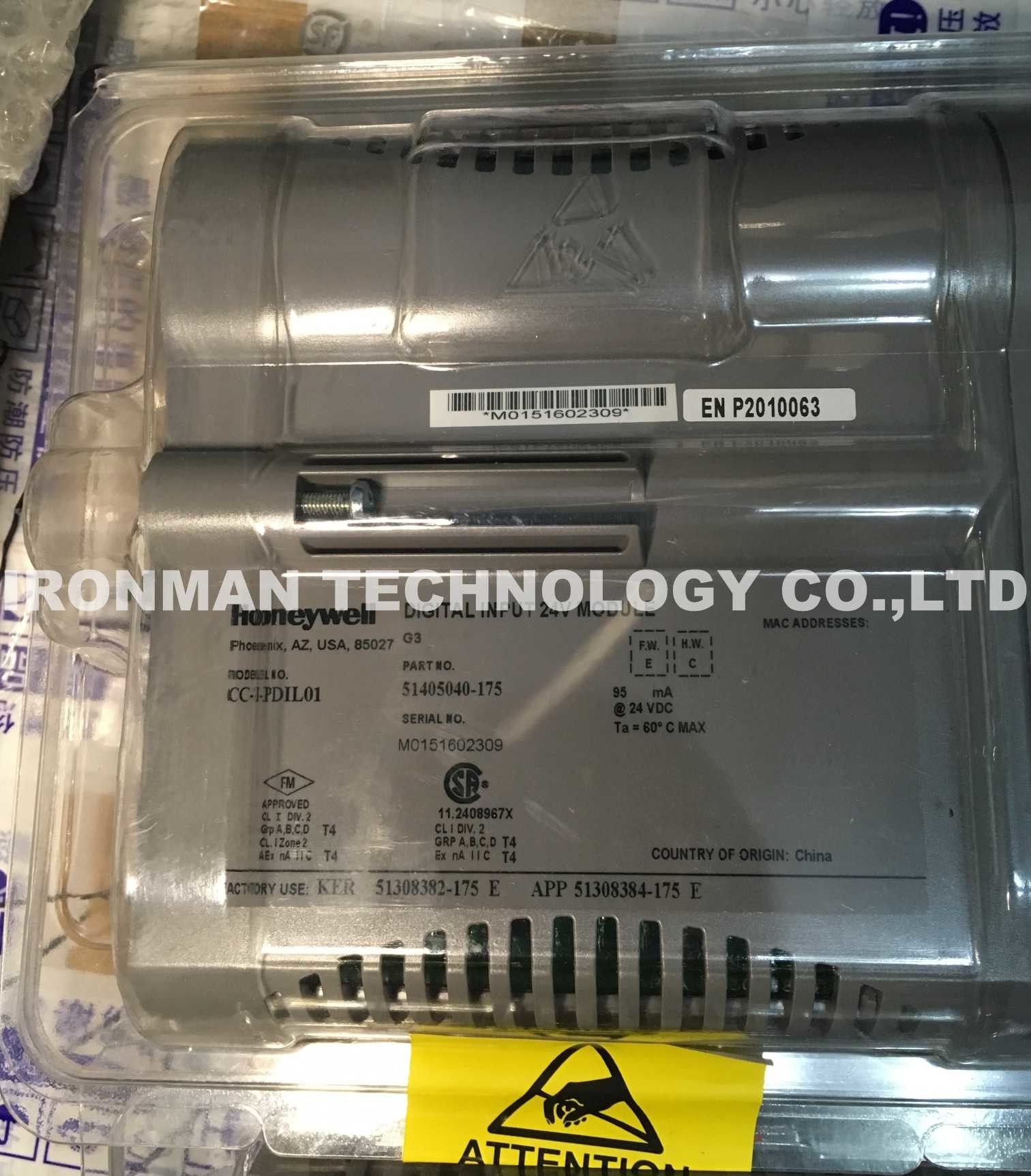 CC-PDIL01 HONEYWELL PWA MODULE , DI 24V IO G3 CE CC Digital Input 24 volts DC