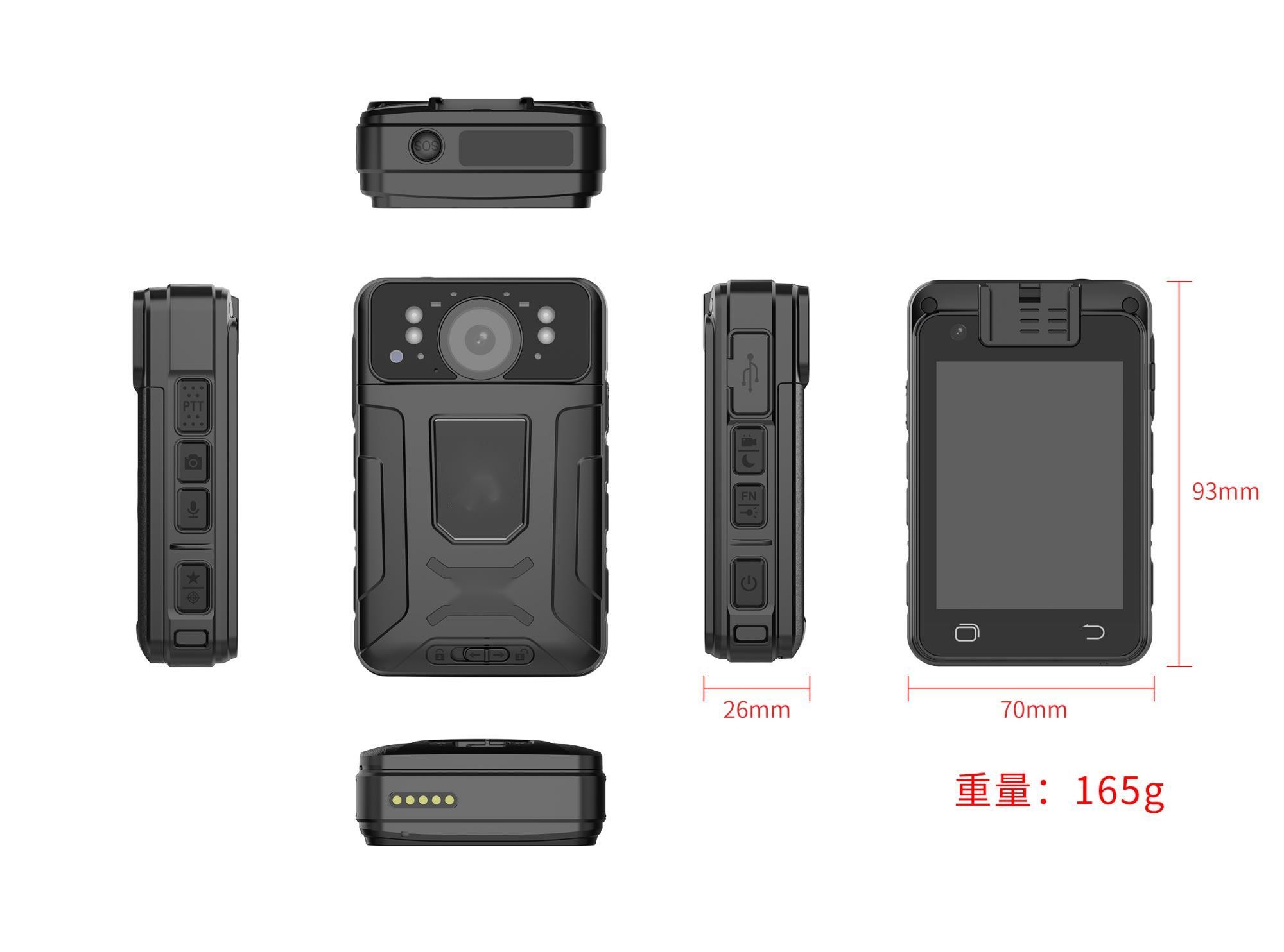 Built-in 2900mAH Lithium Battery Professional Personal Body Cameras for Enhanced Monitoring