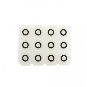 China Transparent White Color Silicone Rubber Button Pad For Industry Use on sale