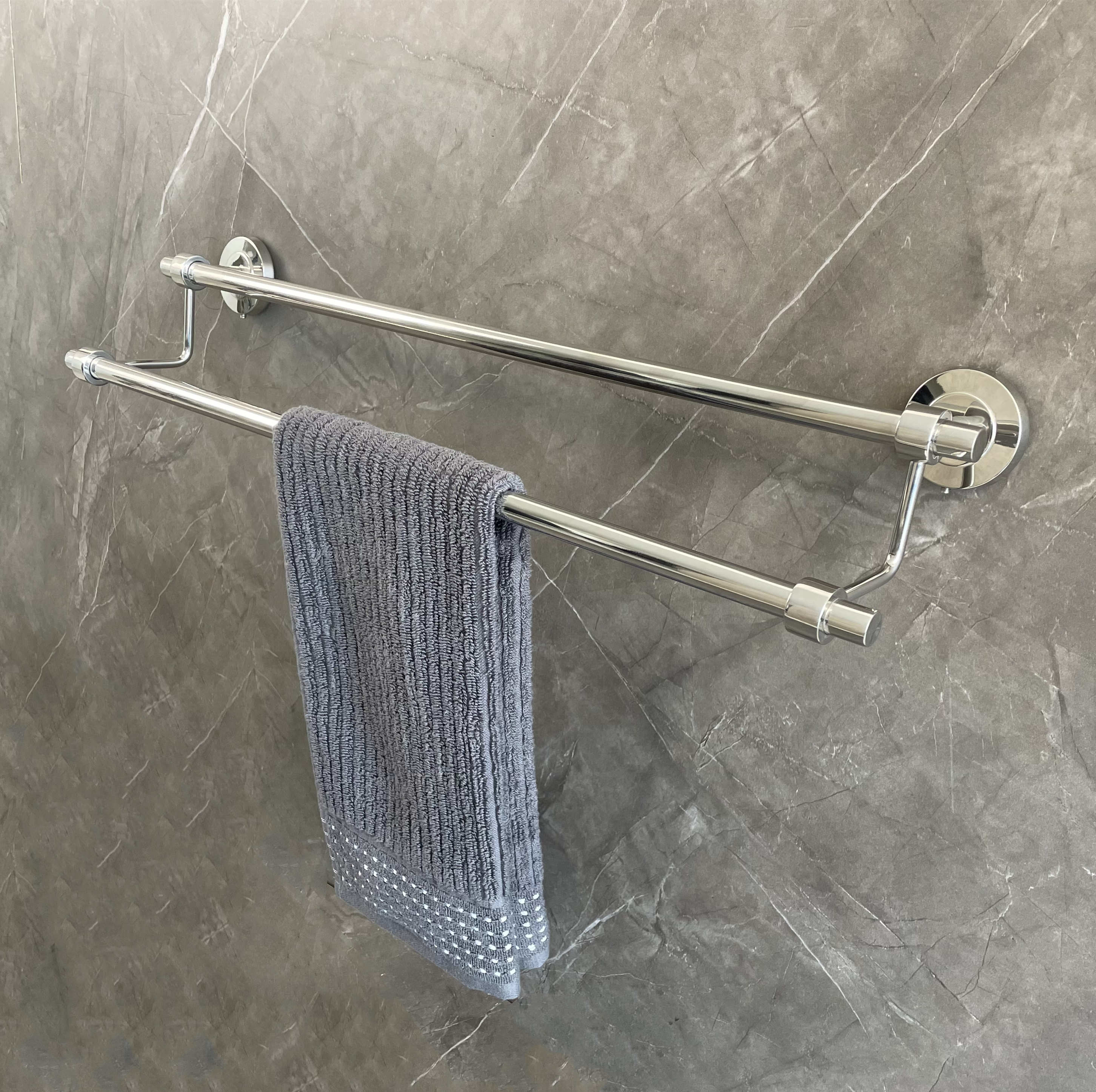 304 Stainless Steel Bathroom Towel Bars Satin Wall Mounted Bathroom Accessories Sus304