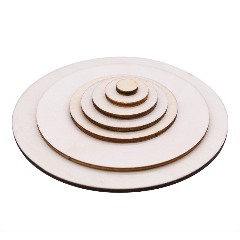 Blank Painting 10cm Unfinished Wood Crafts Pine Wood Discs