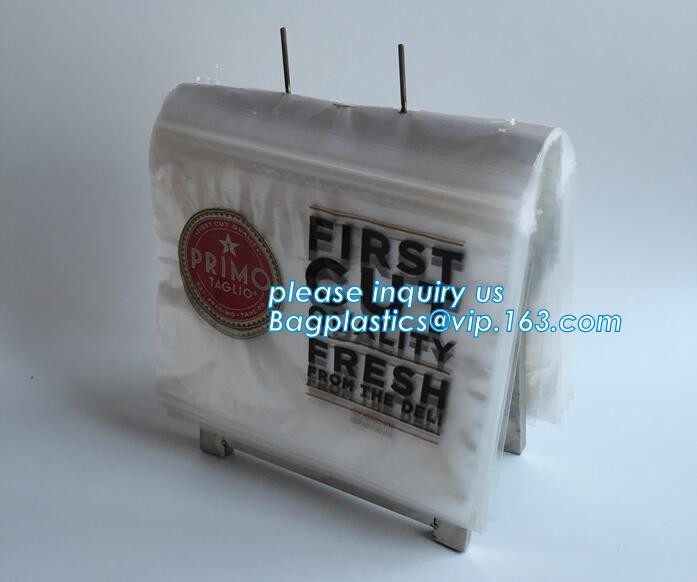 LDPE PP zipper or slider custom print plastic deli saddle bag, PE Saddle Deli Bag,Slider saddle bag, Deli Saddle Bag wit