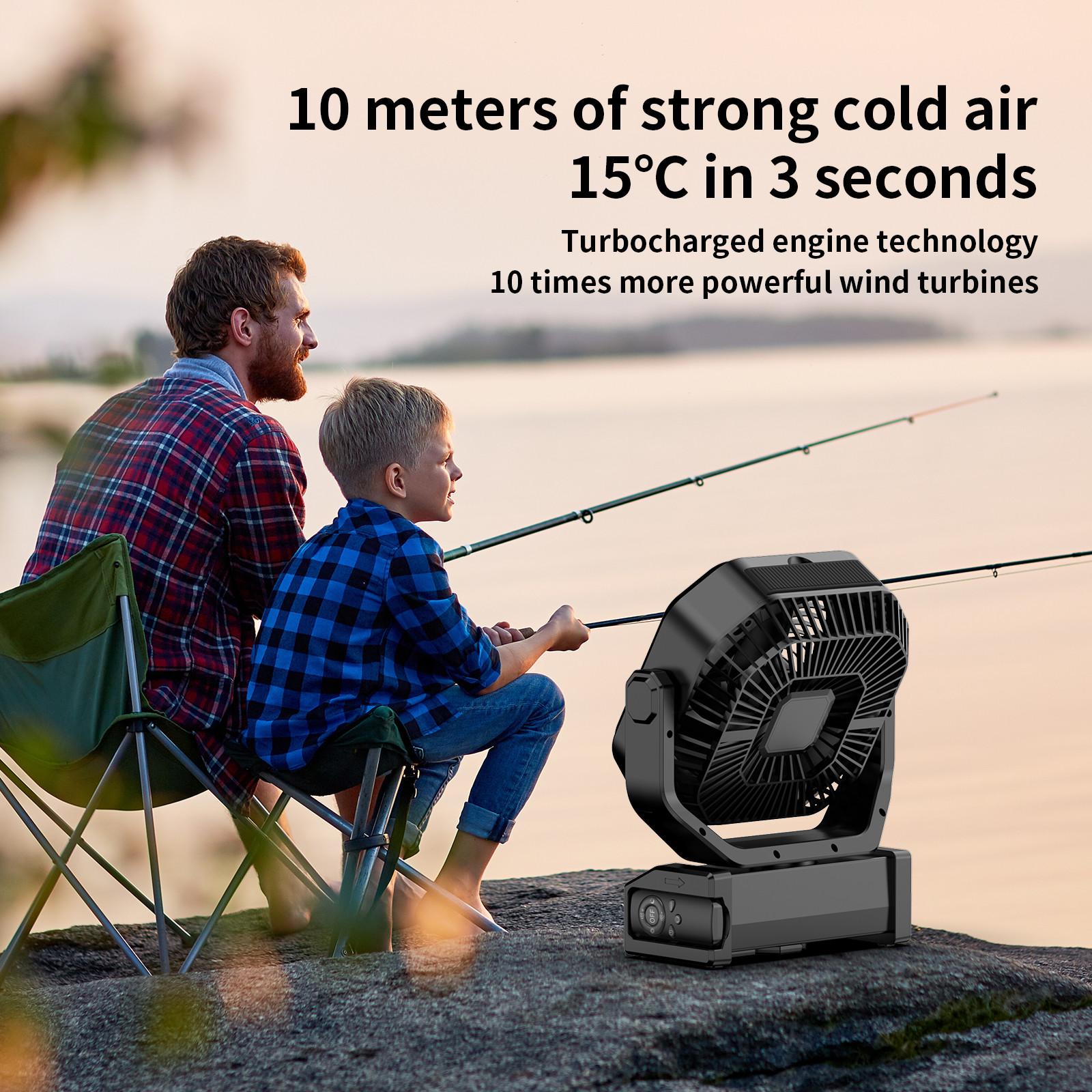 Socool Fan Portable 20000mAh Remote Controlled Multifunction Outdoor Camping Fan