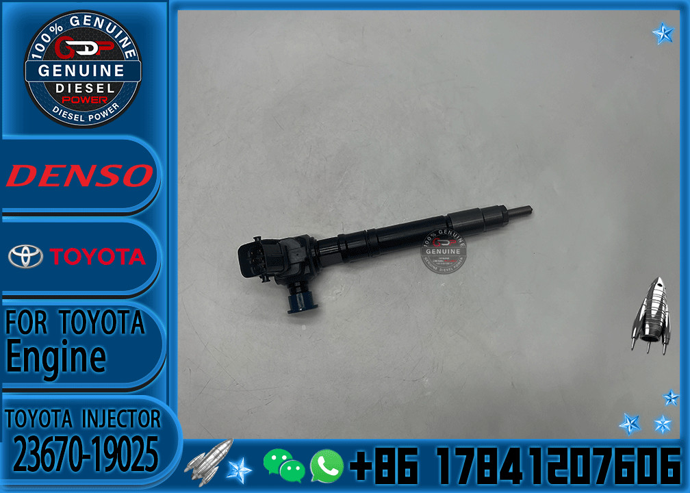 Diesel Fuel Injector 23670-11020 Original New Common Rail Injector 23670-19025 For Toyota