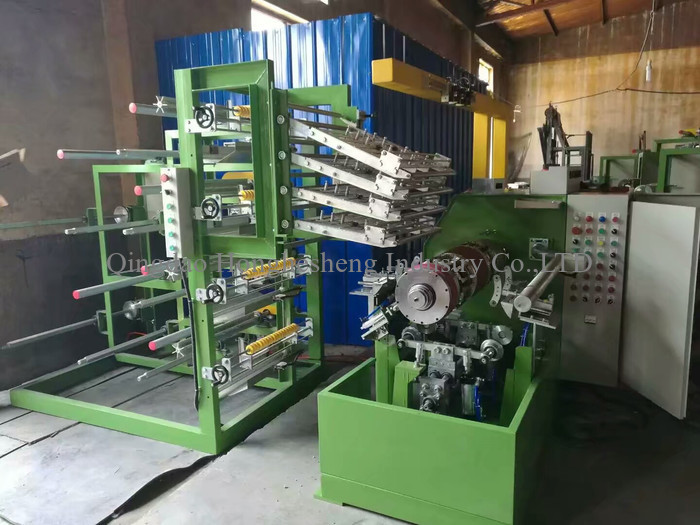 Bicycle Motorcycle Tyre Spring Turn Up Molding Machine 300mm Inner Cloth Roll Dia