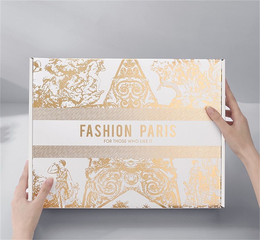 Custom Pink Clothes Jewelry Cosmetic Makeup Food Electronic Folding Mailer Corrugated Carton Woman Gift Box Storage Shipping Moving Packaging Packing Boxes