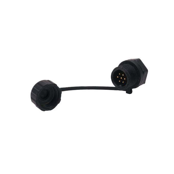 High Power 7pins Assembly Male Panel Mount Connector IP68 Waterproof