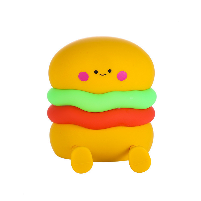 Night Light For Kids Cute Silicone Nursery Hamburger Lamp For Girls Boys Squishy BedroomNight Light Timer Besides Lamp