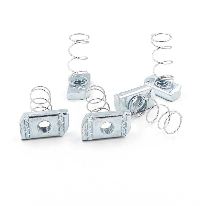 Zinc Plated M6 M8 M10 T Channel Spring Nut for Long Spring Strut in Metric Measurement System