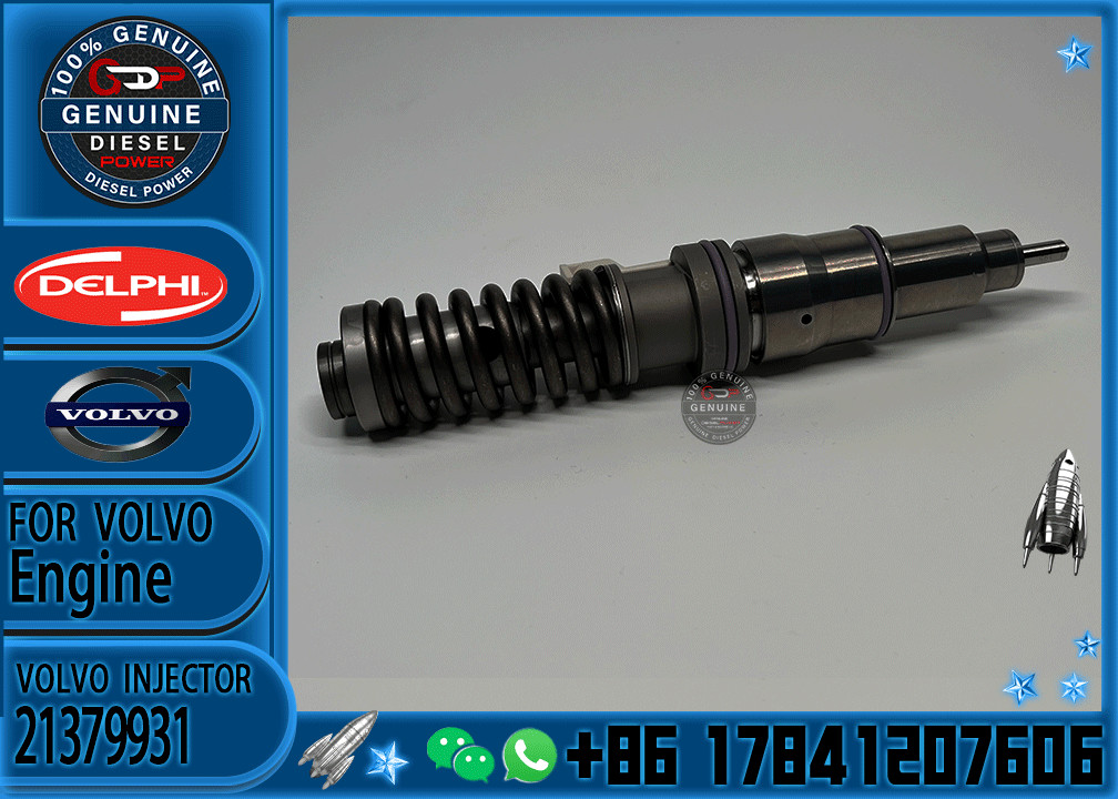 Excavator Parts Injector Diesel BEBE4D27001 21379931 Nozzle Injector VOE21379931 MD13 Engine Injector