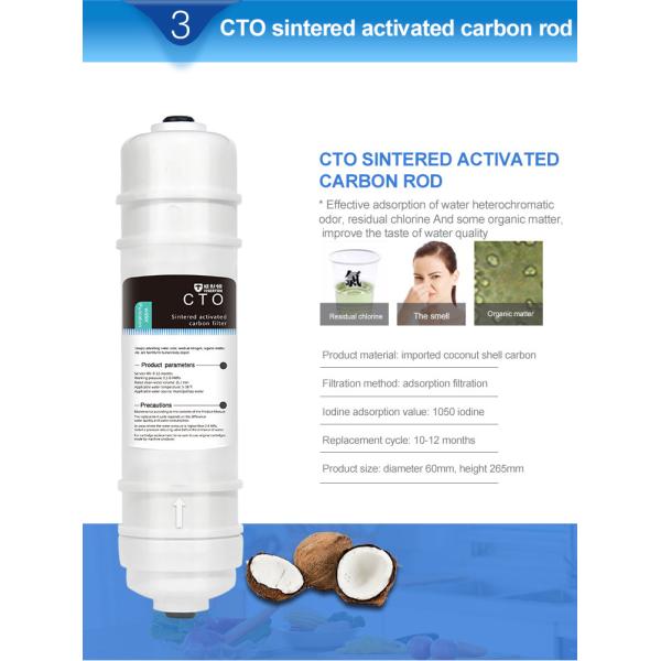 CTO Sintered Activated Carbon Filter Element Cartridge Compressed Carbon Rod