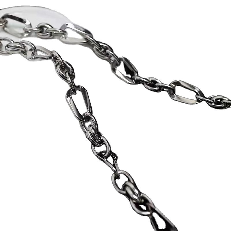 Versatile Silver Crossbody Antique Metal Chain Durable ISO9001
