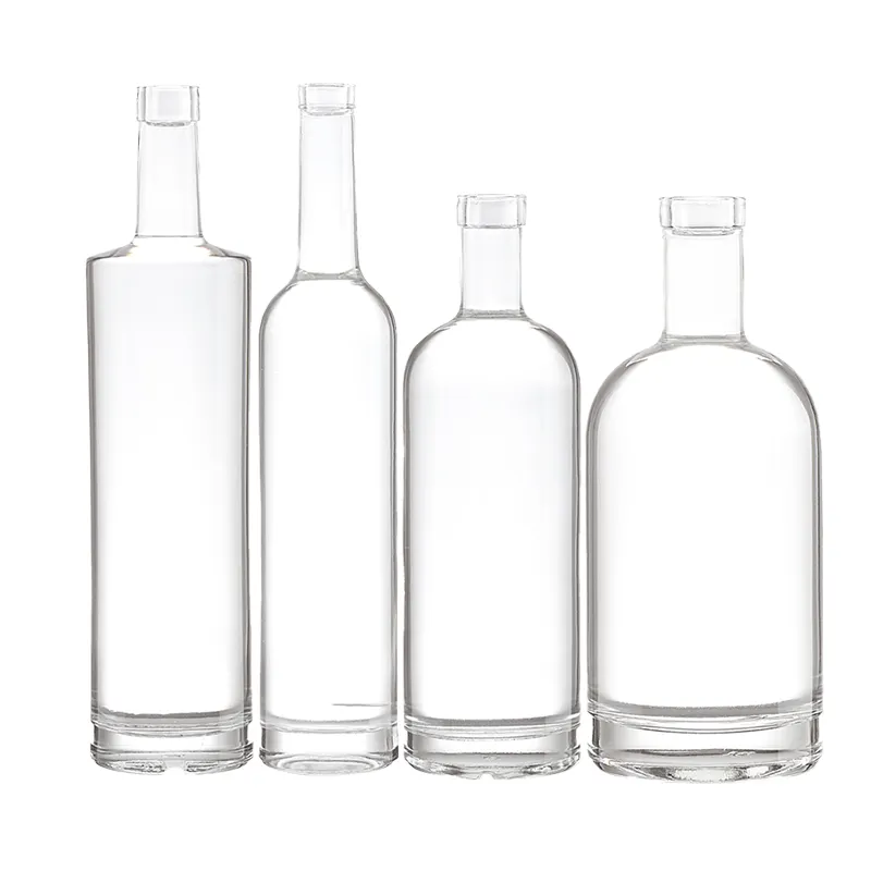 Custom Color 750ml Glass Bottle For Glass Products Spirit Liquor Gin Vodka