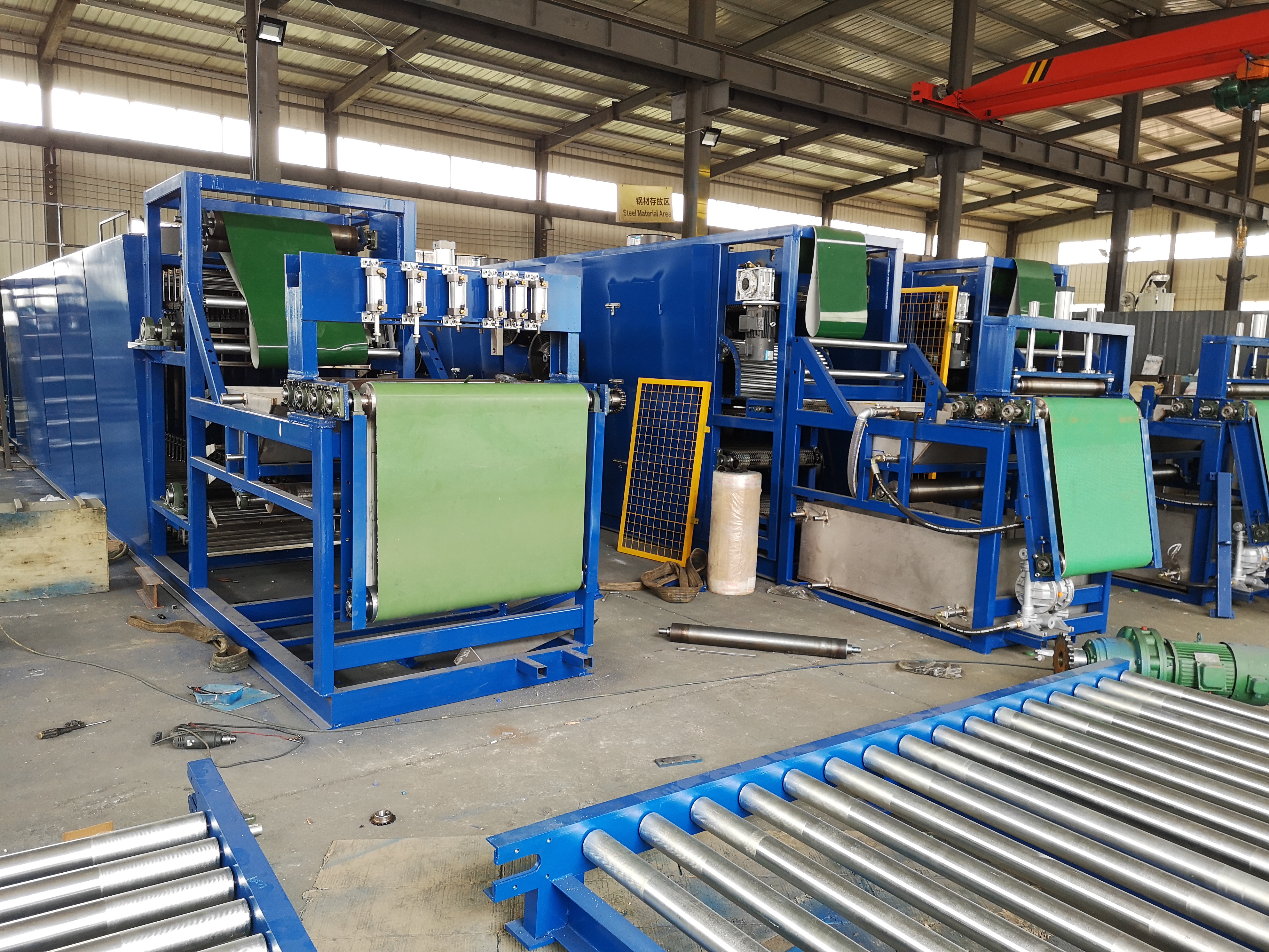 XPG-900 Batch Off Machine Rubber PLC Hanging Type Rubber Sheet Cooling Machine