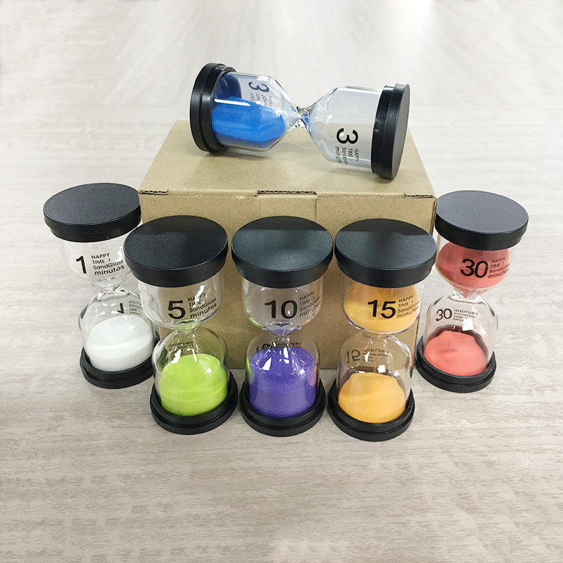 Customzied 30 Min Hourglass Sand Timer Clock Logo Printing For Kids Toy