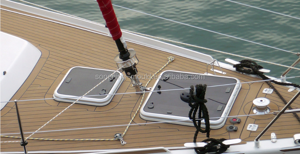 Outdoor Synthetic Teak Boat Rubber Floor Deck for Eco-Friendly Boating