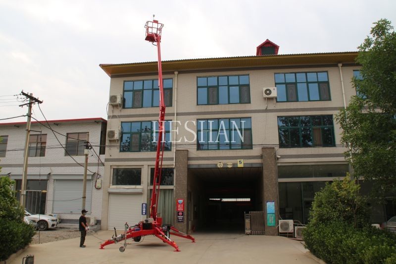 16m Diesel Hydraulic Articulated Towable Boom Lift 200kg Load Capacity