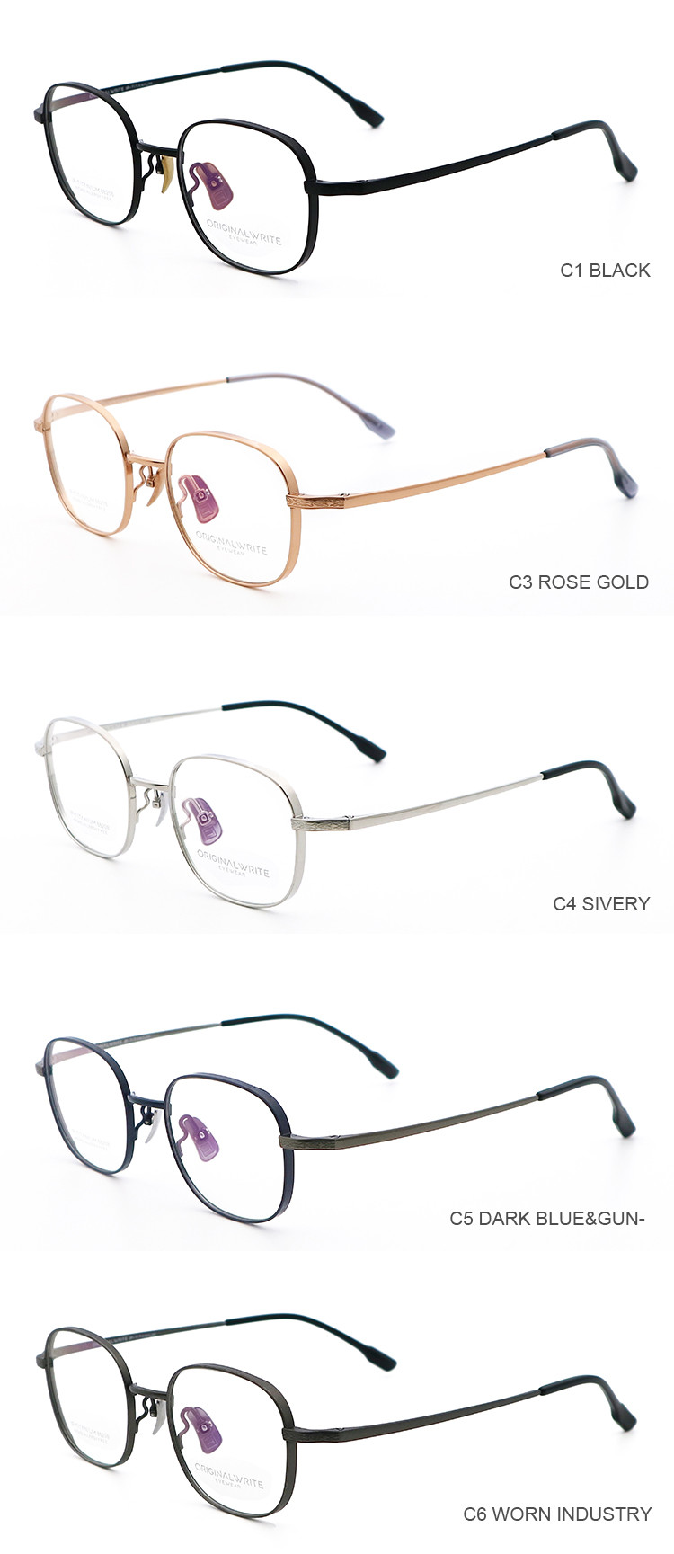 Fad Designer Titanium Eyewear Adaptable To All Scenarios 88208