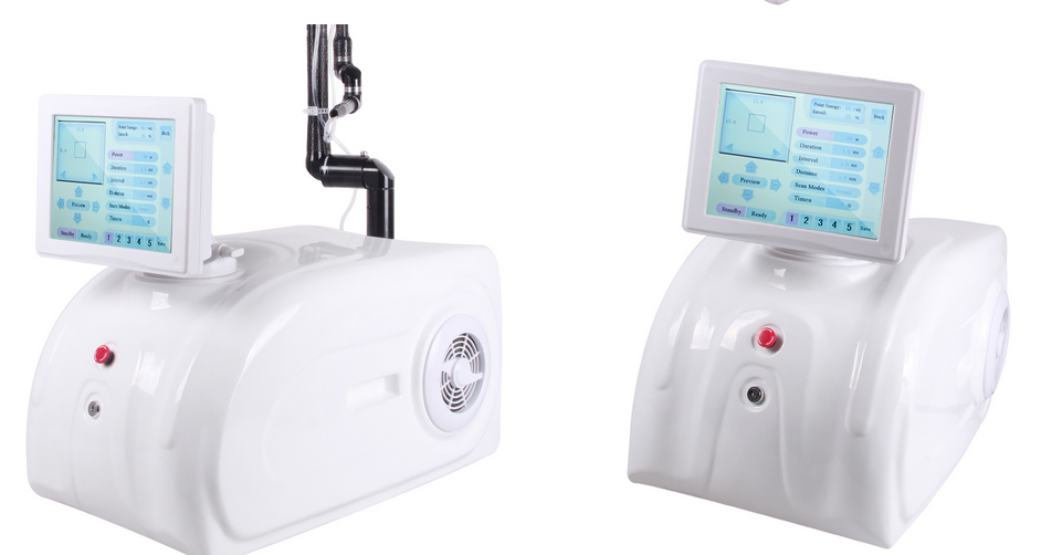30w USA imported laser genarator White Color Co2 Fractional Laser Skin Rejuvenation Machine 10.4" Color Touch Screen