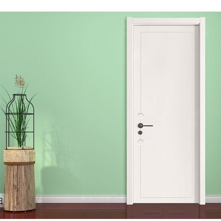 Anti Cracking Gloss Solid Wood Internal Doors For Hospital